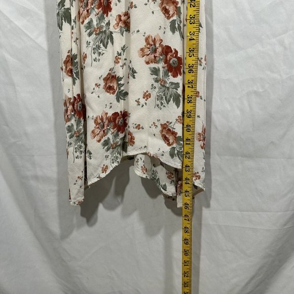 $218 Reformation [‎ 6 ] Cassandra Midi Dress in Veranda Floral Ivory #5831 - Picture 6 of 15